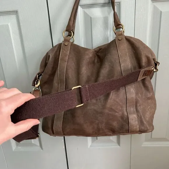 Calvalcanti Genuine Leather Handbag Shoulder Purse Crossbody Strap Made In Italy - Picture 9 of 16